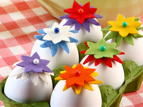 поделка из яиц Цветы - podelka iz yaits tsvety